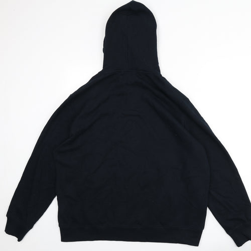 Marks and Spencer Mens Blue Cotton Full Zip Hoodie Size 2XL