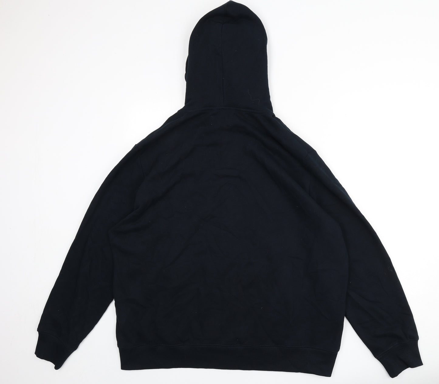 Marks and Spencer Mens Blue Cotton Full Zip Hoodie Size 2XL