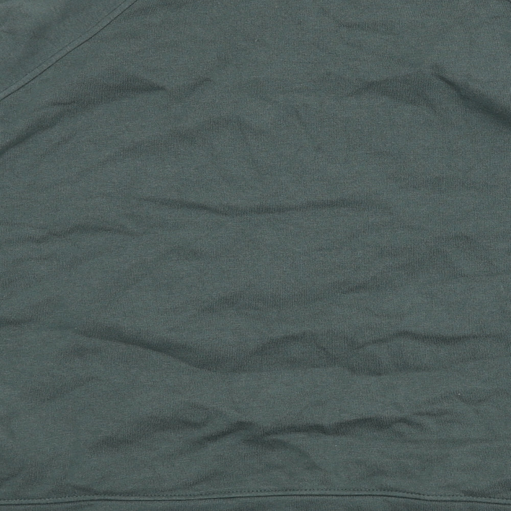 GOODMOVE Womens Green Cotton Pullover Sweatshirt Size 12 Pullover