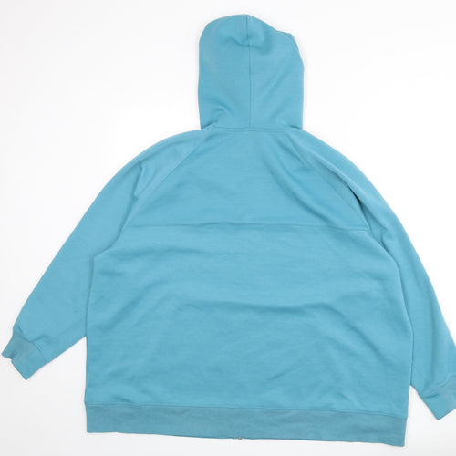 Autograph Womens Blue Polyester Full Zip Hoodie Size 22 Zip