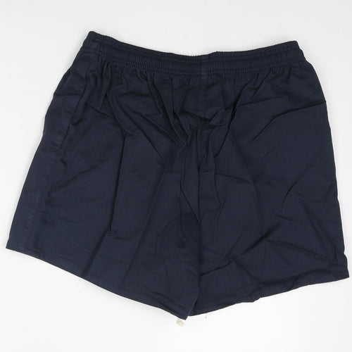 Canterbury Mens Black Cotton Athletic Shorts Size 40 in Regular Drawstring - Logo QEH