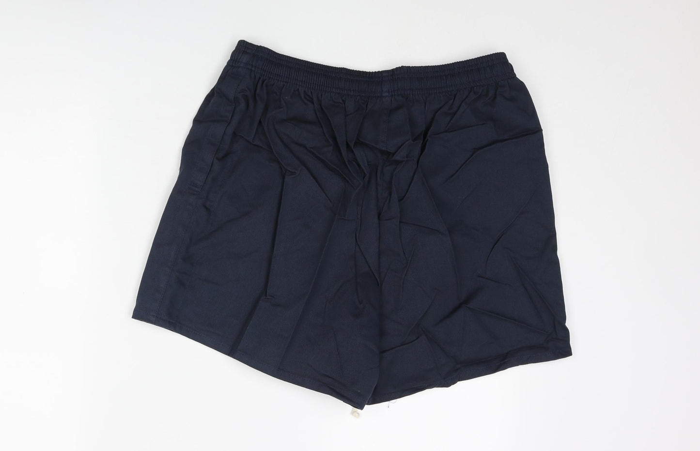 Canterbury Mens Black Cotton Athletic Shorts Size 40 in Regular Drawstring - Logo QEH