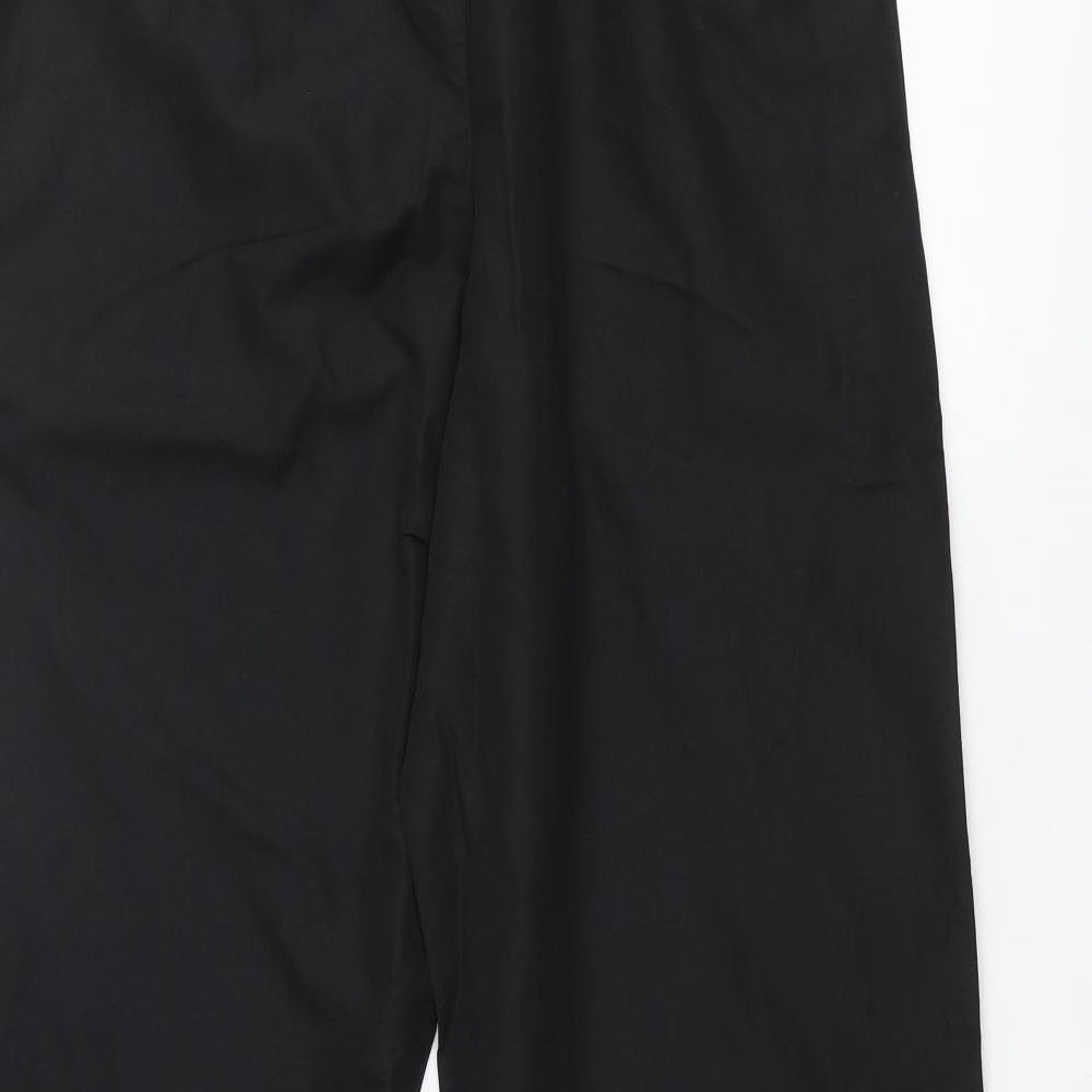 Canterbury Mens Black Polyester Track Pants Trousers Size M L31 in Regular Pullover - Canterbury of New Zealand Zip Side Seams
