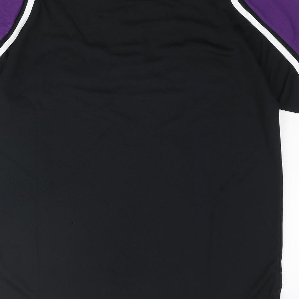 Canterbury Mens Black Colourblock Polyester Basic Polo Size M Collared Button - Logo 1872 Clifton Rugby