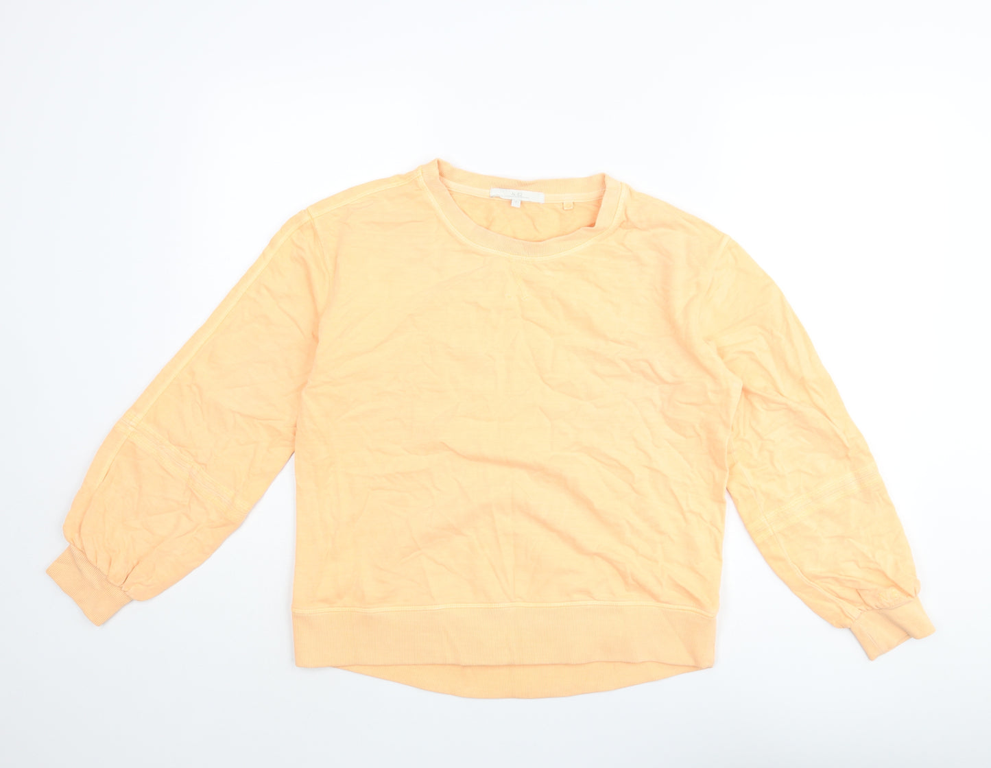 NEXT Womens Orange Cotton Pullover Sweatshirt Size S Pullover