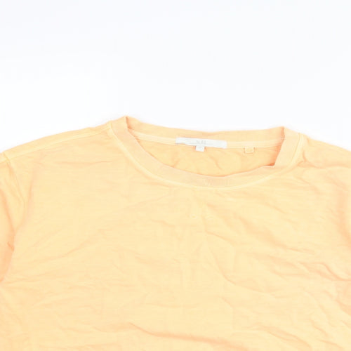 NEXT Womens Orange Cotton Pullover Sweatshirt Size S Pullover
