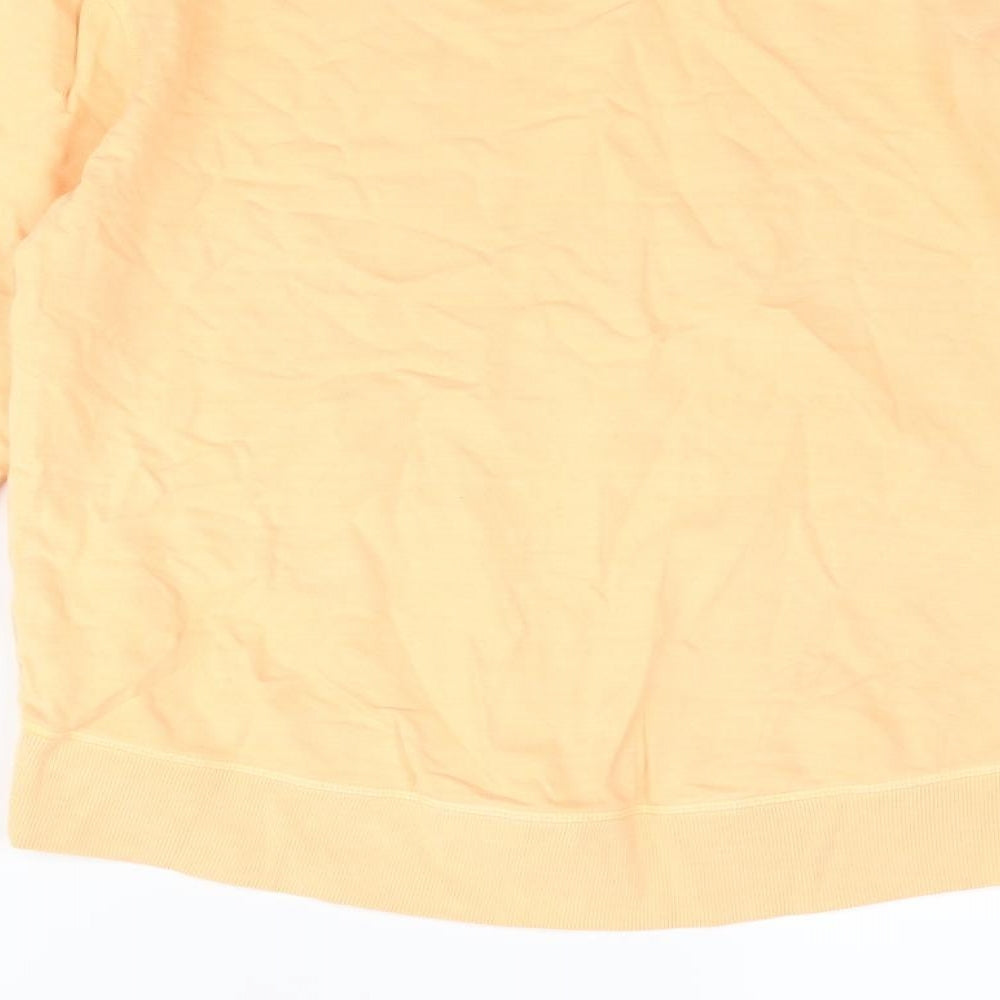 NEXT Womens Orange Cotton Pullover Sweatshirt Size S Pullover