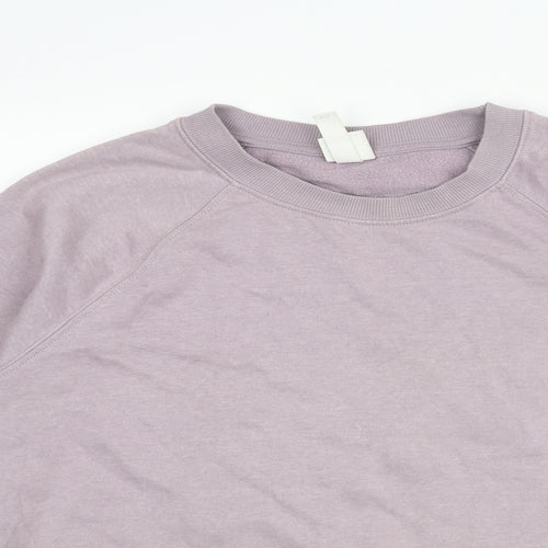 H&M Womens Purple Cotton Pullover Sweatshirt Size S Pullover