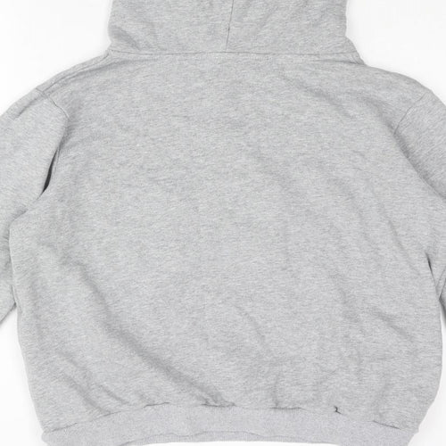 Moocci Womens Grey Cotton Pullover Hoodie Size M Pullover - Textured Star