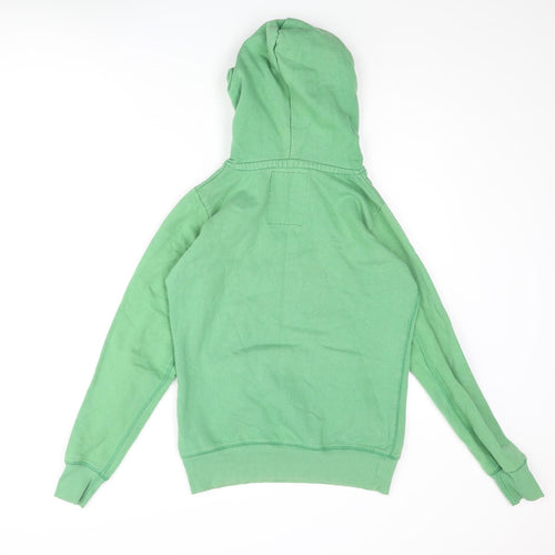 SoulCal&Co Womens Green Cotton Pullover Hoodie Size 10 Pullover - Logo