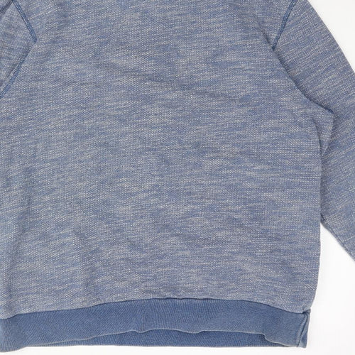 White Stuff Mens Blue Cotton Pullover Sweatshirt Size M - 1/4 Zip