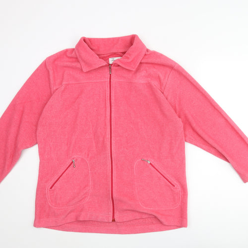 Lady Augusta Womens Pink Jacket Size M Zip