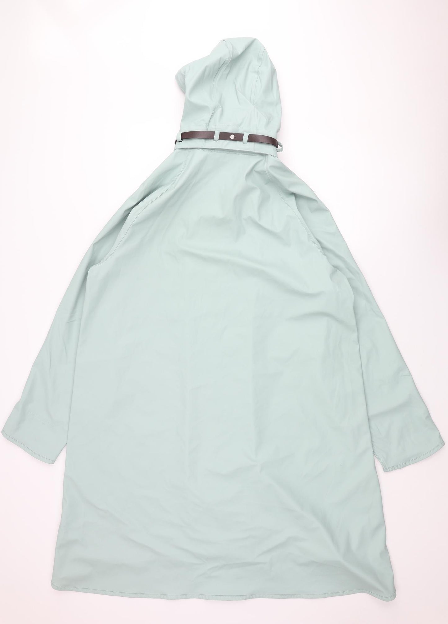 Ilse Jacobsen Womens Blue Rain Coat Coat Size 18 Snap