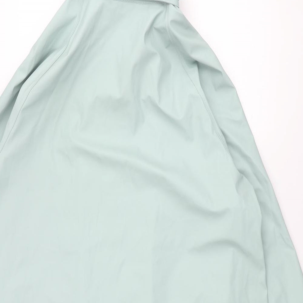Ilse Jacobsen Womens Blue Rain Coat Coat Size 18 Snap