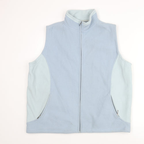 Bonmarché Womens Blue Gilet Jacket Size L Zip
