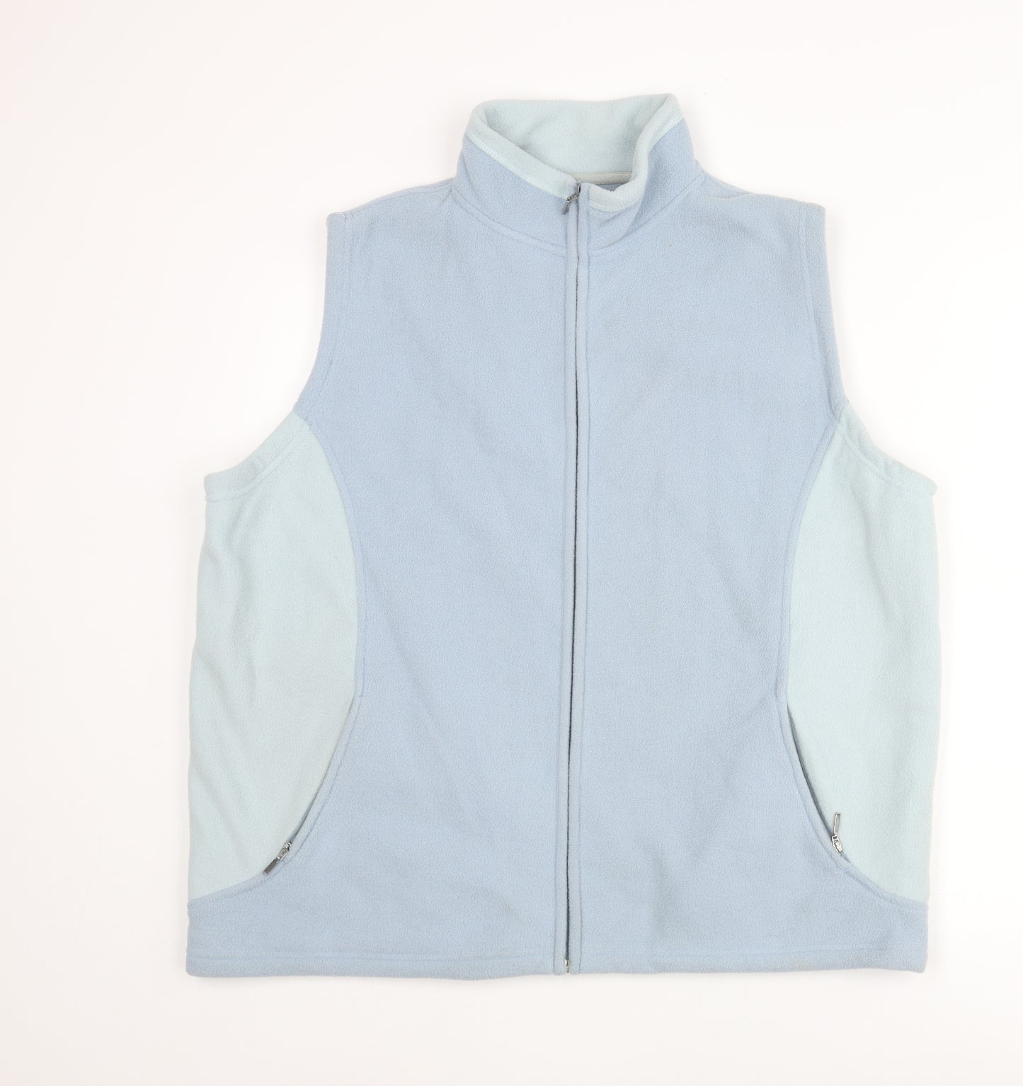 Bonmarché Womens Blue Gilet Jacket Size L Zip