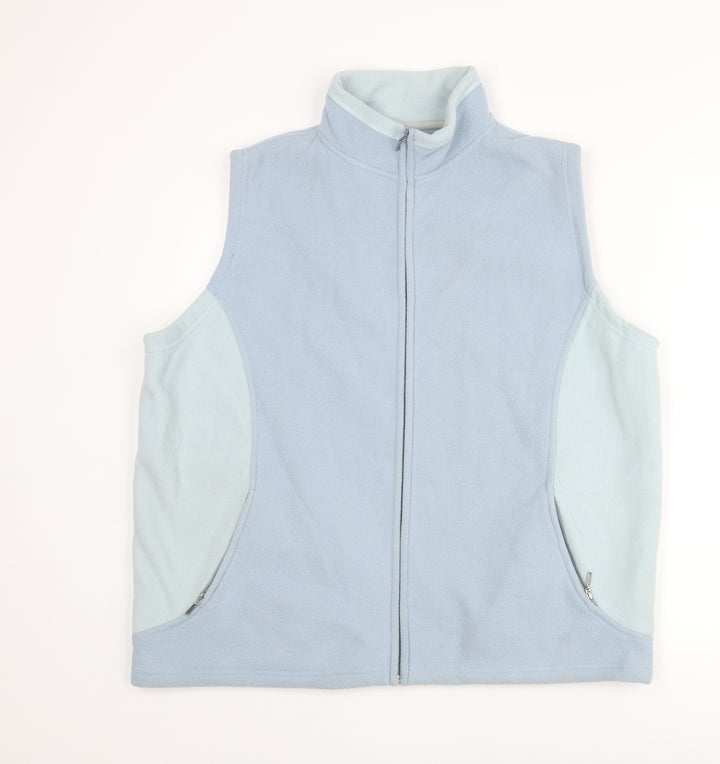 Bonmarché Womens Blue Gilet Jacket Size L Zip