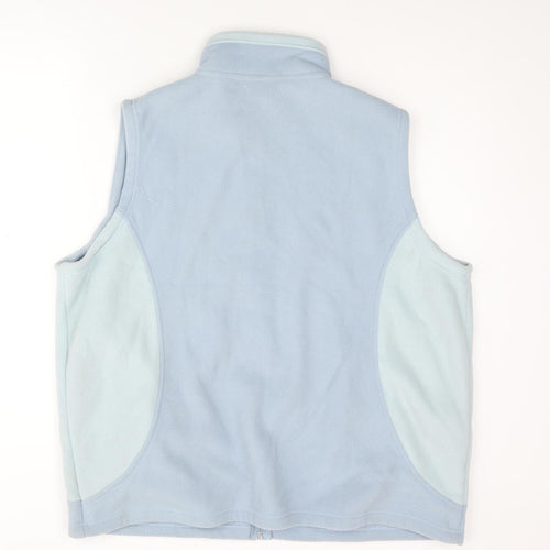 Bonmarché Womens Blue Gilet Jacket Size L Zip