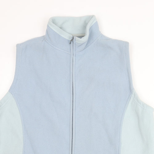 Bonmarché Womens Blue Gilet Jacket Size L Zip