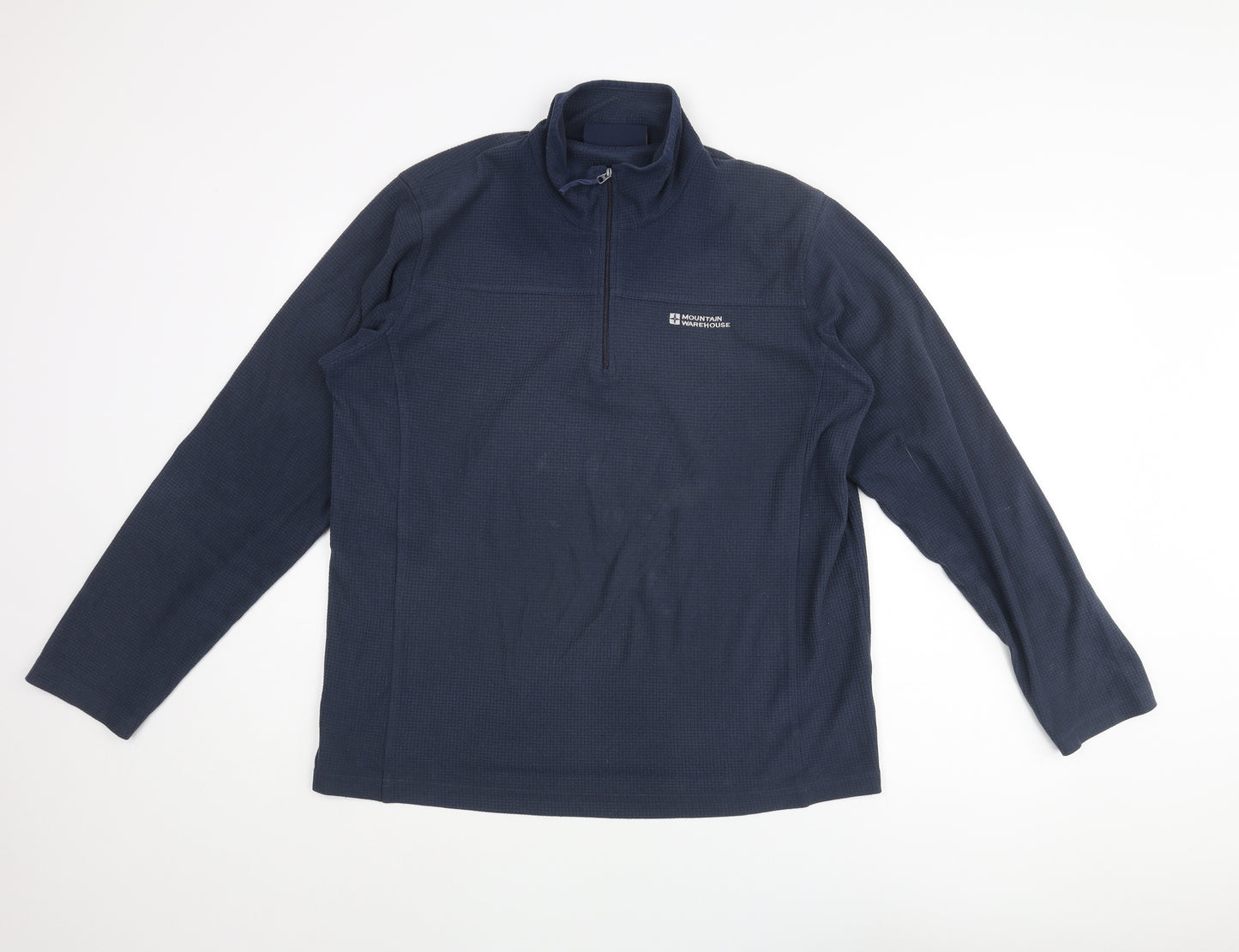 Mountain Warehouse Mens Blue Polyester Pullover Sweatshirt Size L