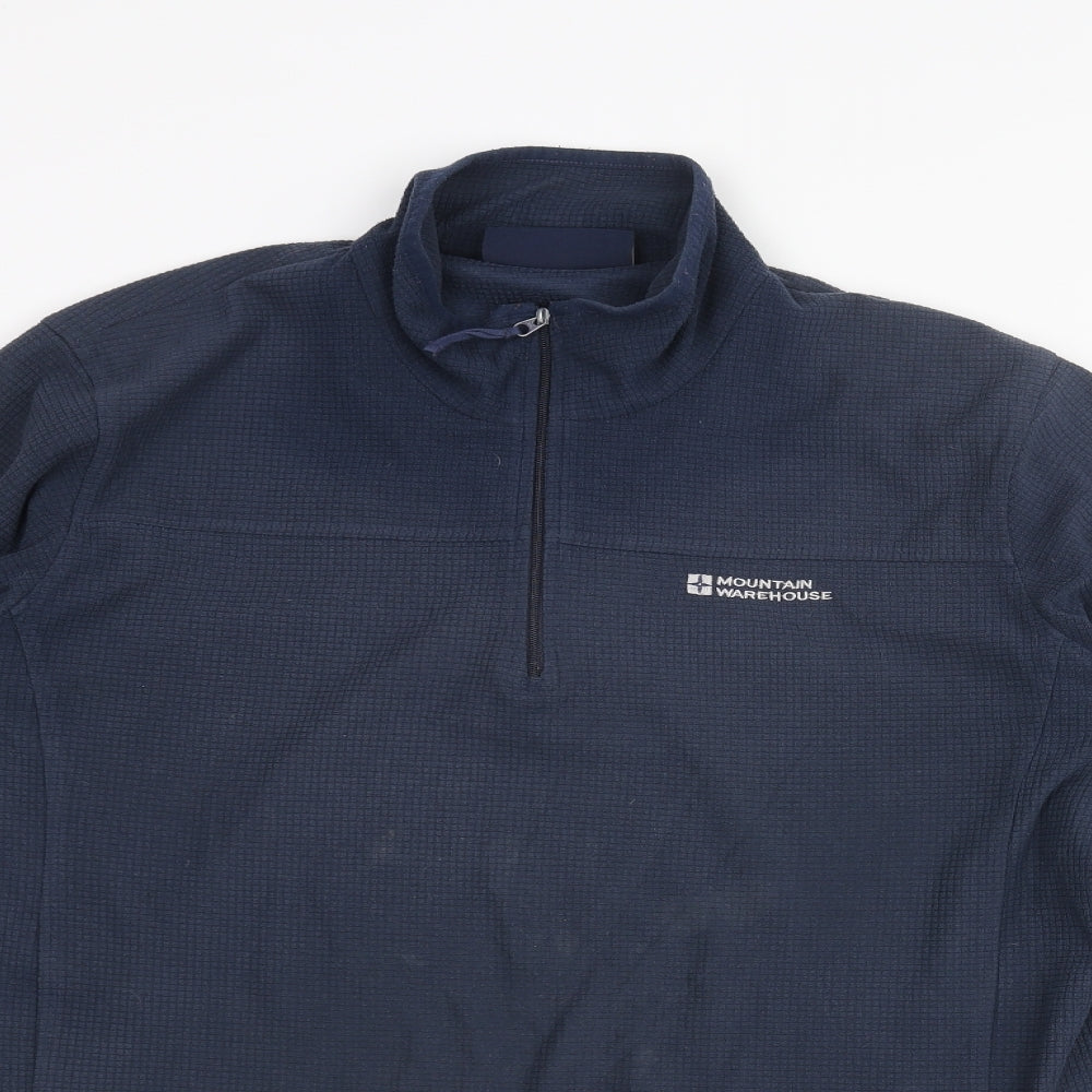 Mountain Warehouse Mens Blue Polyester Pullover Sweatshirt Size L