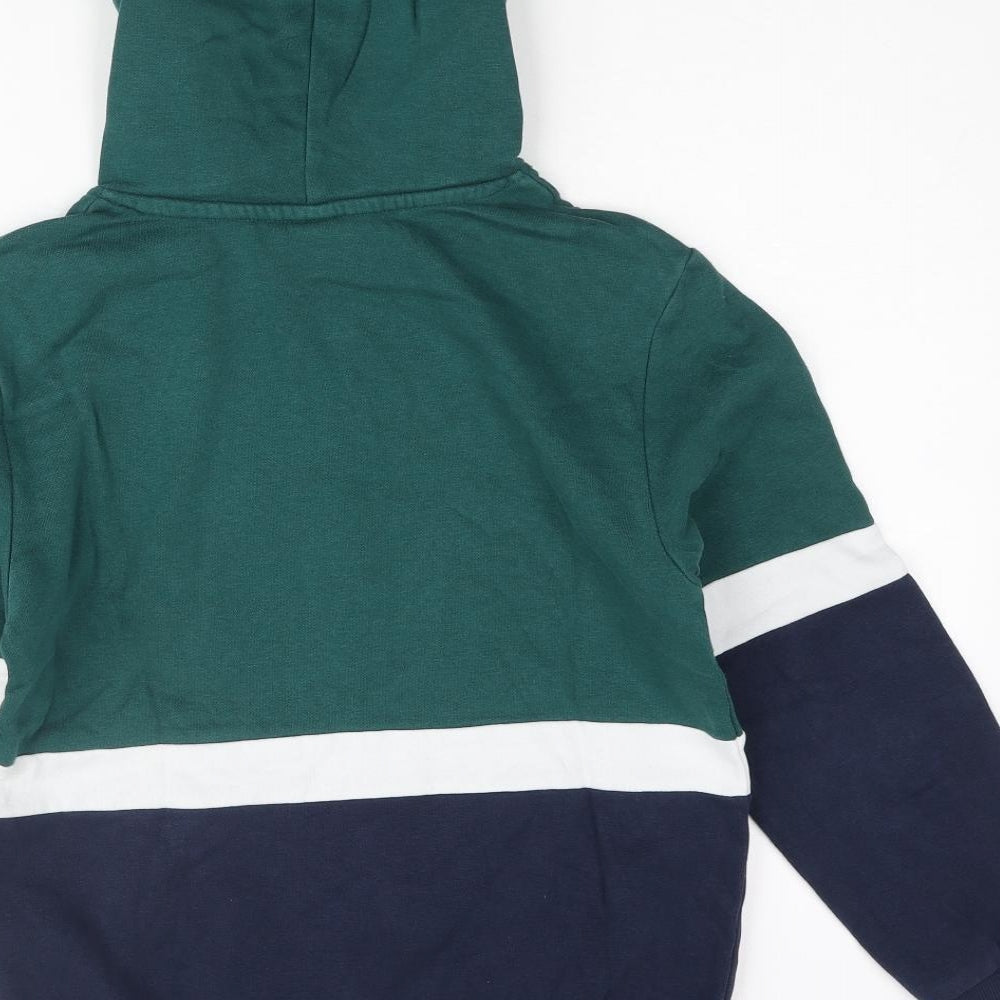 H&M Boys Multicoloured Colourblock Polyester Pullover Hoodie Size 11-12 Years Pullover