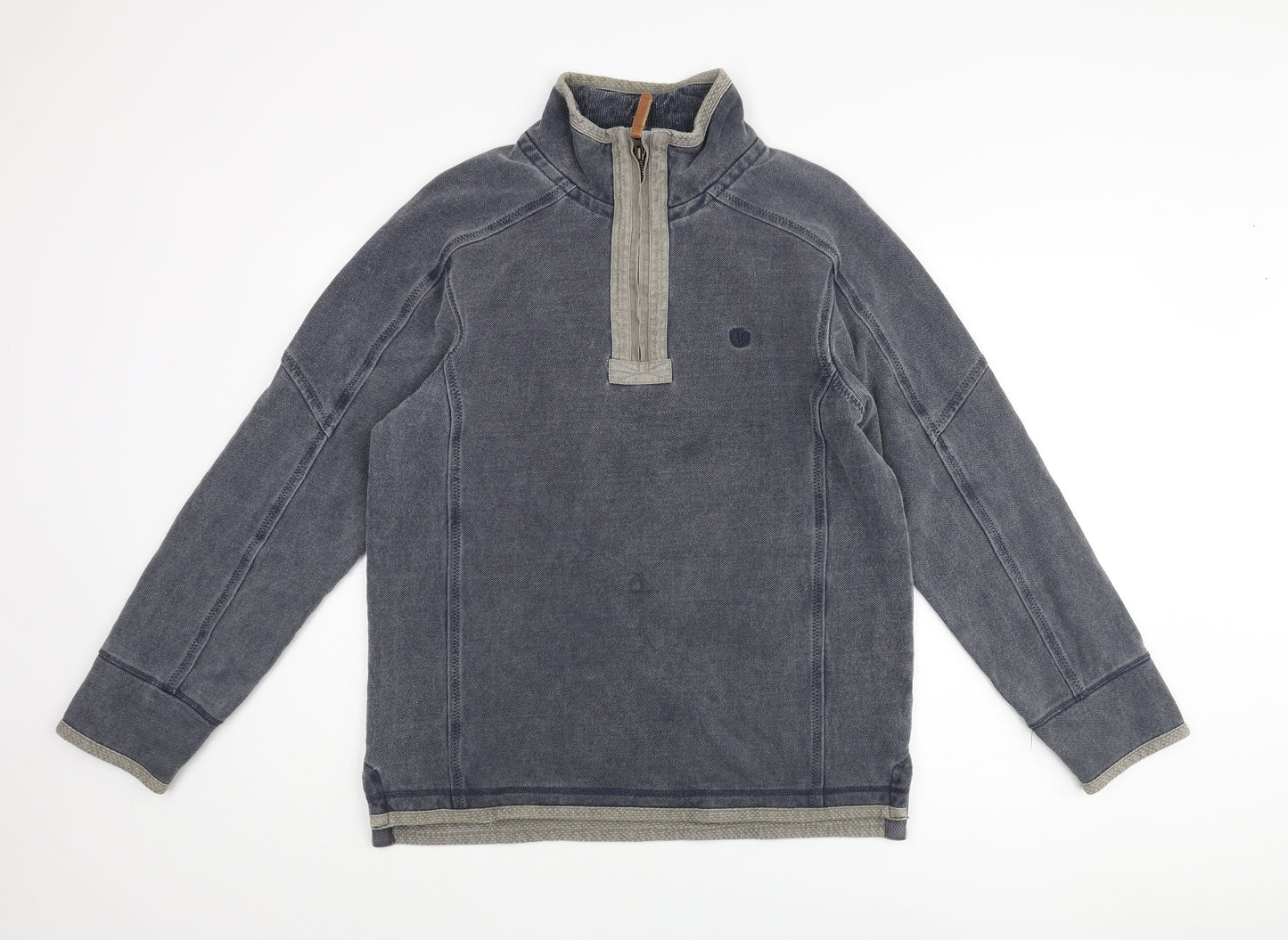 Fat Face Mens Blue Cotton Pullover Sweatshirt Size S