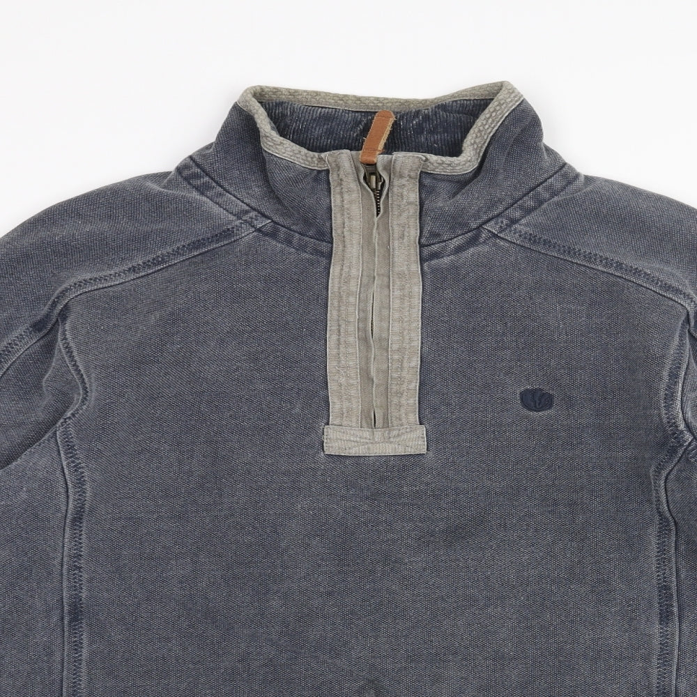 Fat Face Mens Blue Cotton Pullover Sweatshirt Size S