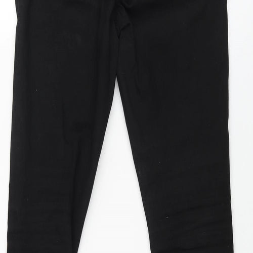 River Island Mens Black Cotton Skinny Jeans Size 28 in L32 in Regular Zip - Spray On