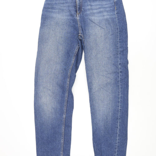 ASOS Womens Blue Cotton Tapered Jeans Size 26 in L36 in Regular Zip