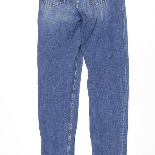 ASOS Womens Blue Cotton Tapered Jeans Size 26 in L36 in Regular Zip