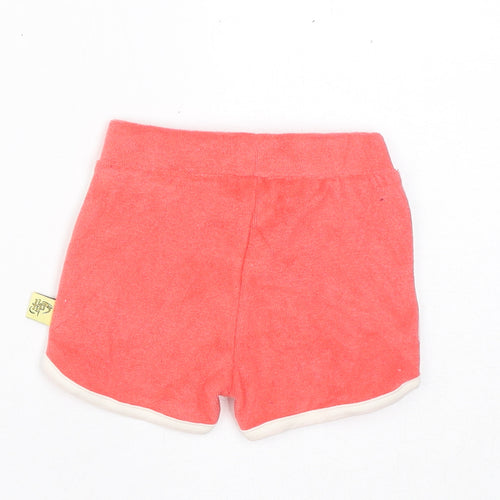 Marks and Spencer Boys Pink Cotton Cropped Trousers Size 3-6 Months Drawstring - Harry Potter, Inside Leg 2in