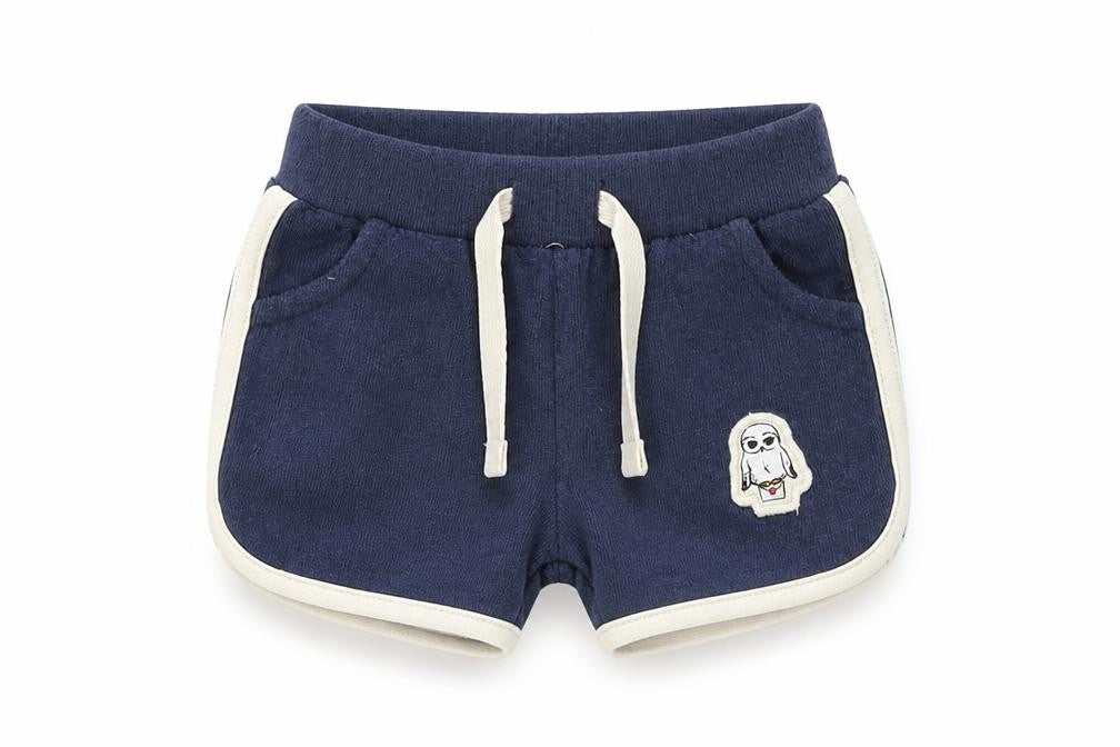 Marks and Spencer Boys Blue Cotton Jogger Trousers Size 3-6 Months Drawstring - Inside Leg 2in