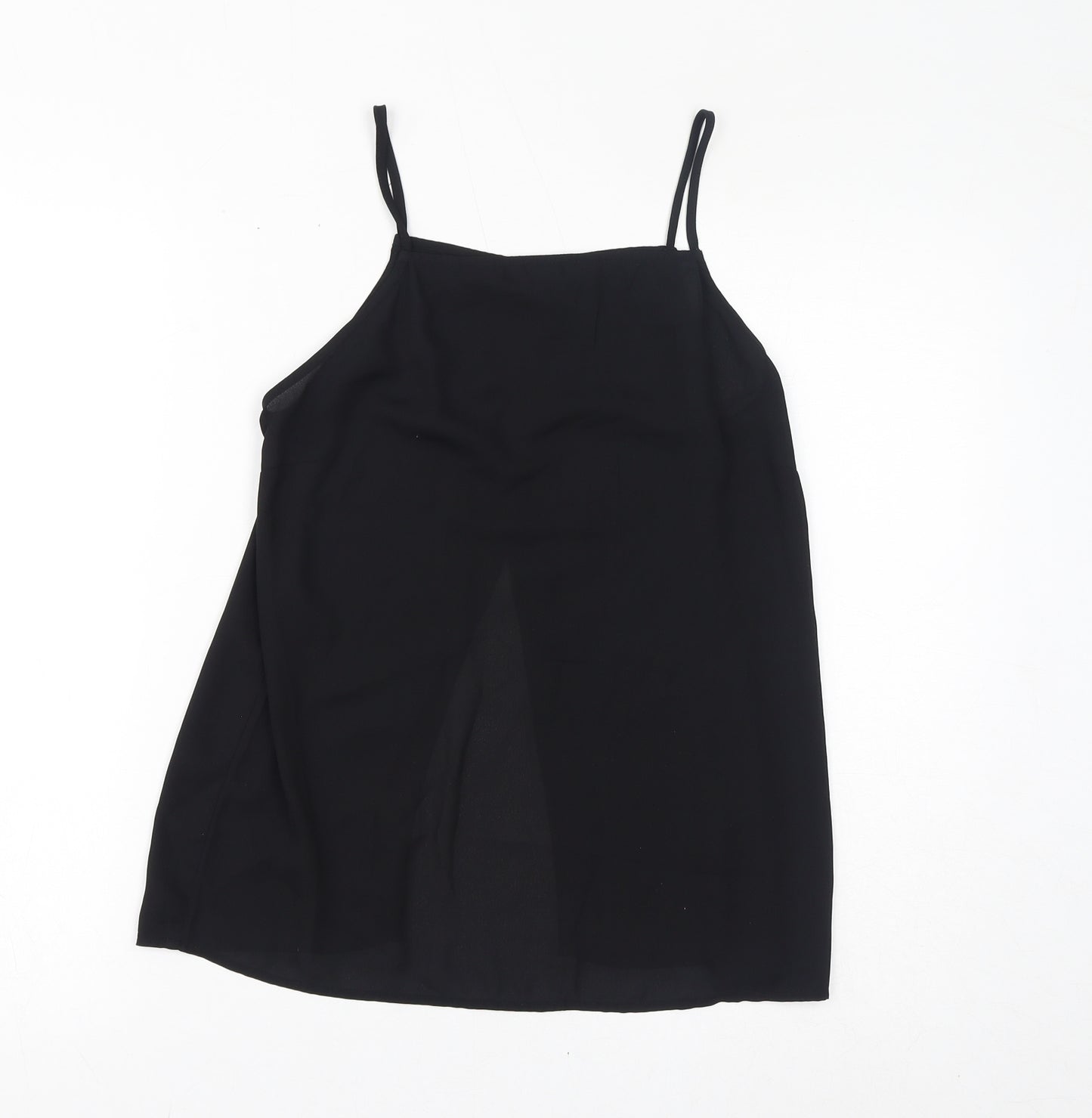 Monki Womens Black Polyester Camisole Tank Size S Square Neck