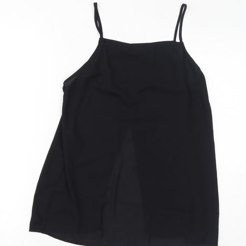 Monki Womens Black Polyester Camisole Tank Size S Square Neck