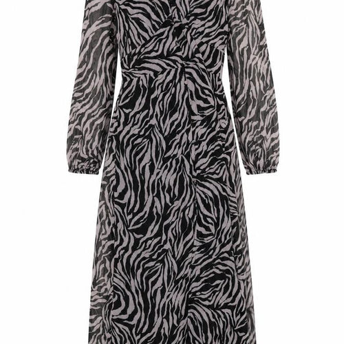 Dorothy Perkins Womens Pink Animal Print Polyester A-Line Size 12 V-Neck Pullover - Zebra