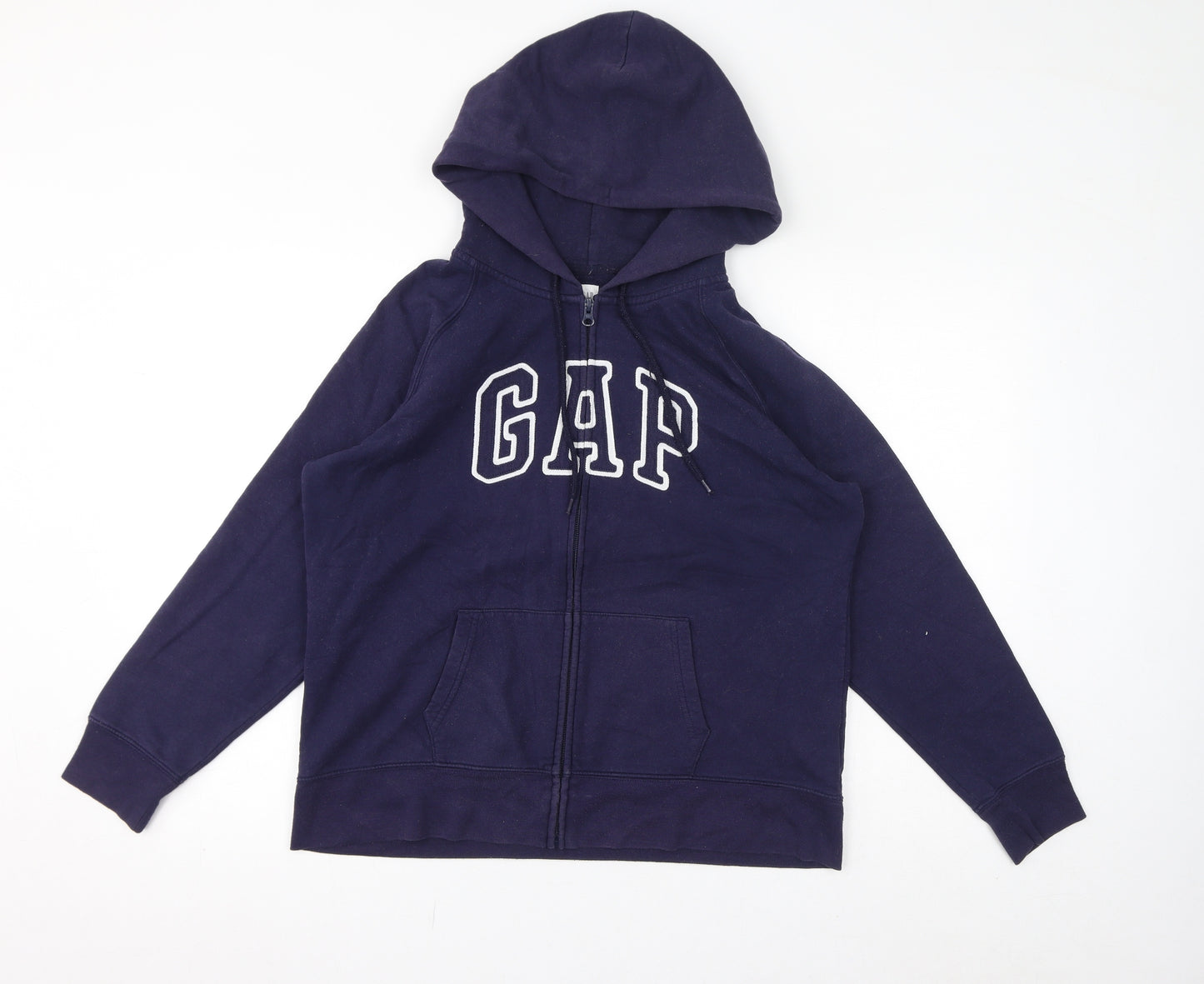 Gap Womens Purple Cotton Full Zip Hoodie Size XL Zip