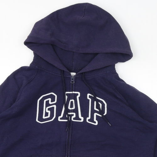 Gap Womens Purple Cotton Full Zip Hoodie Size XL Zip