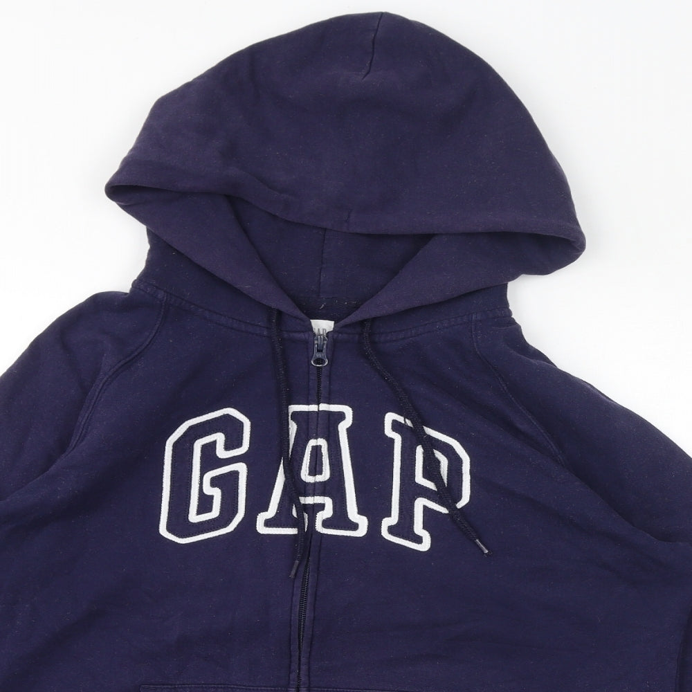 Gap Womens Purple Cotton Full Zip Hoodie Size XL Zip