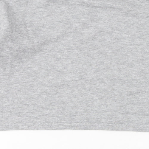 Boohoo Womens Grey Polyester Pullover Sweatshirt Size 6 Pullover - Cropped