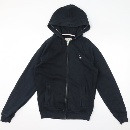 Jack Wills Mens Blue Cotton Full Zip Hoodie Size S