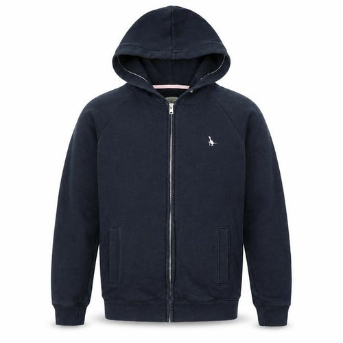 Jack Wills Mens Blue Cotton Full Zip Hoodie Size S