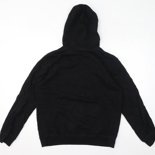 HUGO BOSS Mens Black Cotton Pullover Hoodie Size M - Hugo