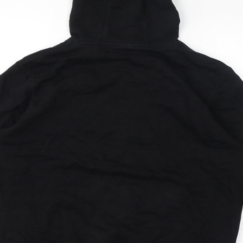 HUGO BOSS Mens Black Cotton Pullover Hoodie Size M - Hugo