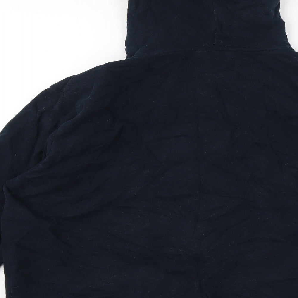 Marks and Spencer Mens Blue Cotton Full Zip Hoodie Size 2XL