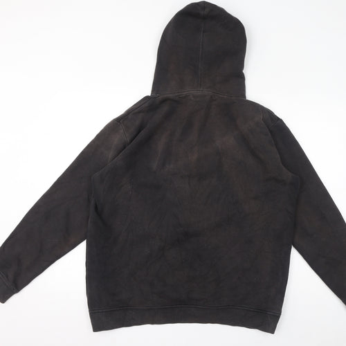 adidas Mens Grey Cotton Pullover Hoodie Size XL - Logo