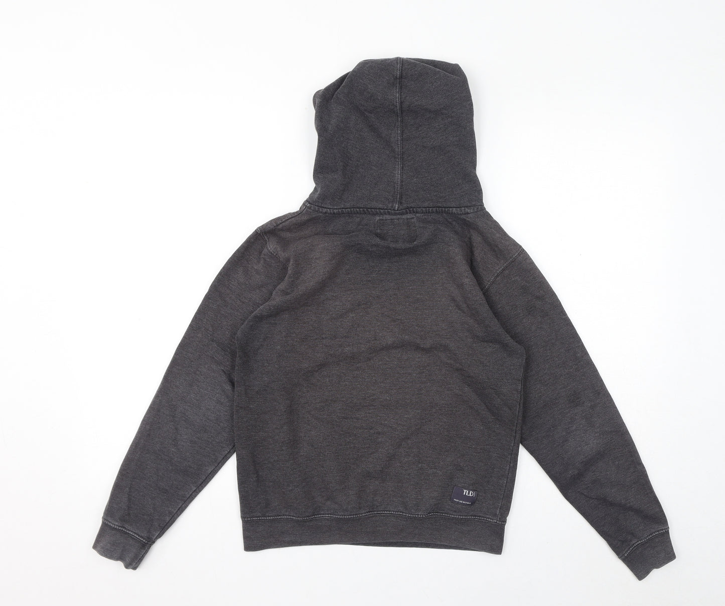 Troy Lee Designs Boys Grey Polyester Pullover Hoodie Size M Pullover - Logo