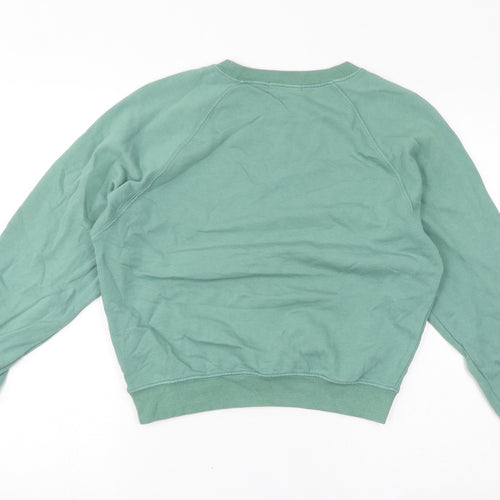 Ragdoll Womens Green Cotton Pullover Sweatshirt Size XS Pullover - Logo