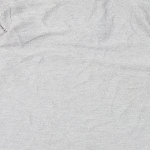 Topman Mens Grey Cotton Henley Sweatshirt Size S