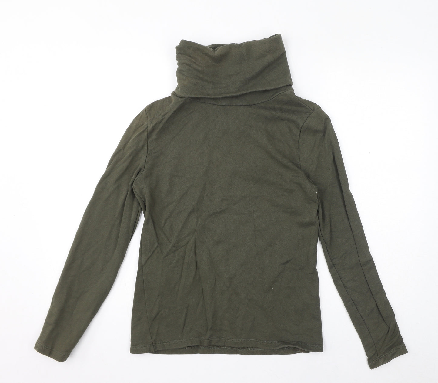 ASOS Womens Green Cotton Pullover Sweatshirt Size XS Pullover - Roll Neck